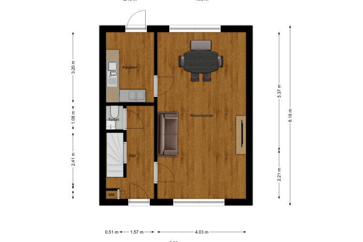 Plattegrond – Cluysenaerstraat 6, Heerlen