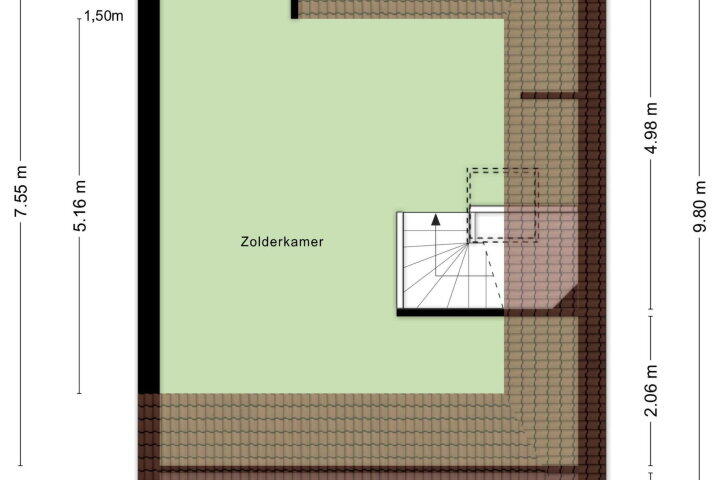 Plattegrond – Coehoornhof 47 C, Nederasselt