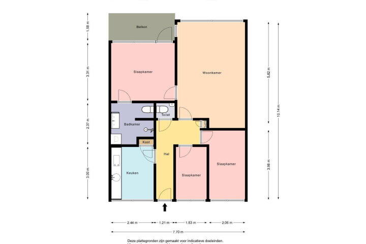 Plattegrond – Coehoorn van Scheltingaweg 26, Heerenveen