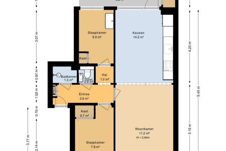 Plattegrond – Coendersweg 49, Groningen