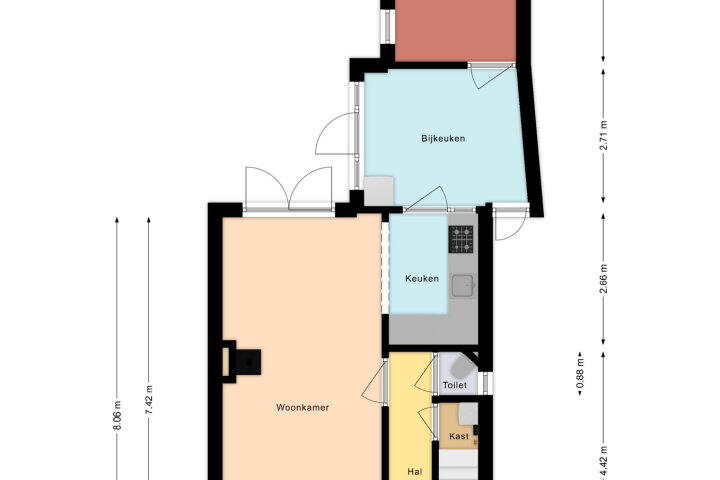 Plattegrond – Comm d Vos v Steenwijklaan 58, Meppel
