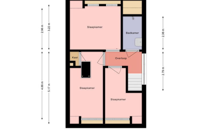 Plattegrond – Comm d Vos v Steenwijklaan 58, Meppel