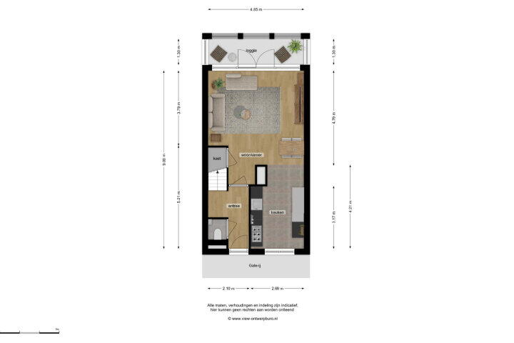 Plattegrond – Concordiaplein 32, Breda