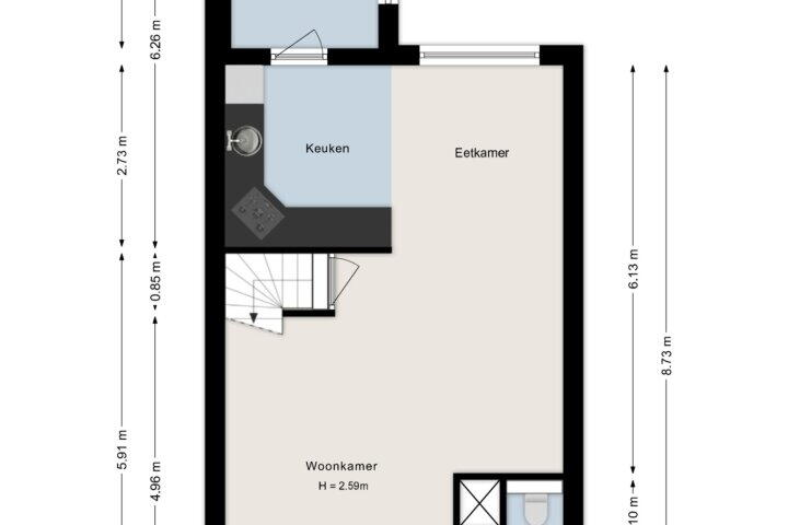 Plattegrond – Conincksweg 38, Steenwijkerwold