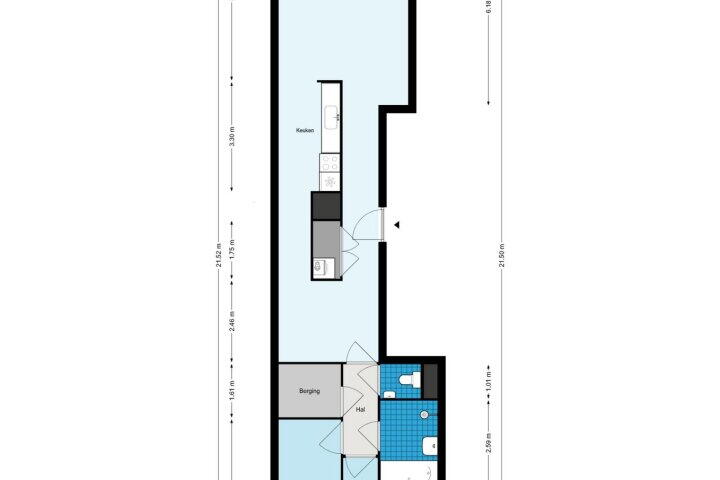 Plattegrond – Conradstraat 86 E, Amsterdam