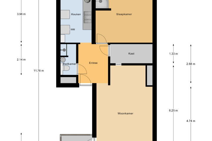 Plattegrond – Coosje Buskenstraat 15, Vlissingen