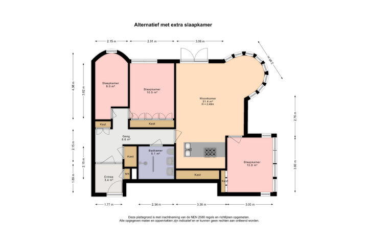 Plattegrond – Corbulokade 12, Voorburg