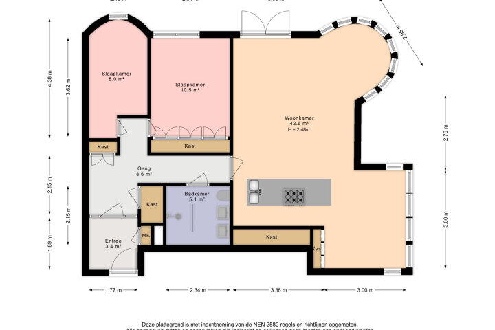 Plattegrond – Corbulokade 12, Voorburg