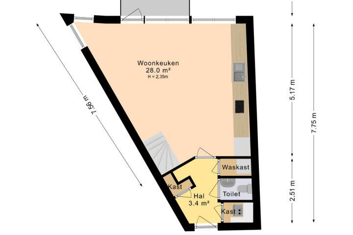 Plattegrond – Corbulokade 45, Voorburg