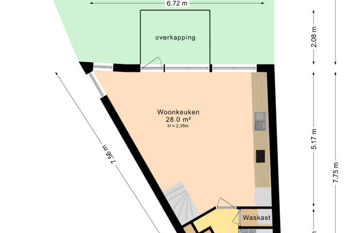 Plattegrond – Corbulokade 45, Voorburg