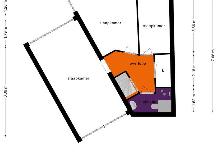 Plattegrond – Corbulokade 45, Voorburg