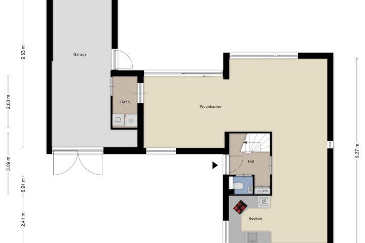 Plattegrond – Corridor 1, Zeewolde