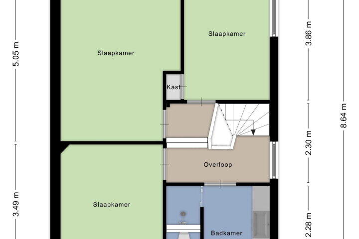 Plattegrond – Cort van der Lindenlaan 19, Arnhem