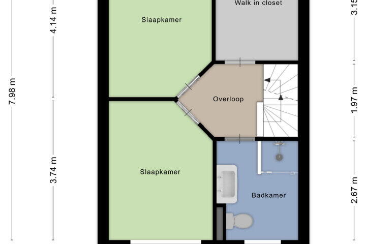 Plattegrond – Costa Ricastraat 97, Alphen aan den Rijn