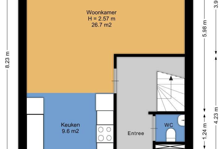 Plattegrond – Coulombstraat 14, Enschede