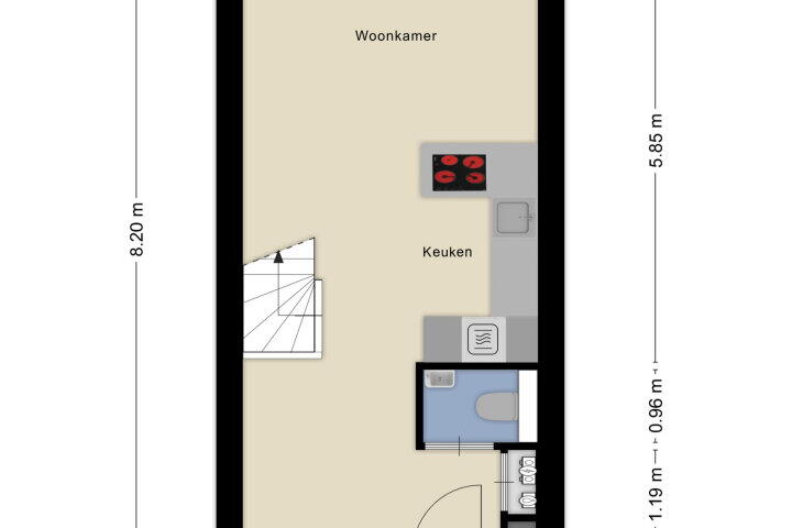 Plattegrond – Coupeuse 16, Wijchen