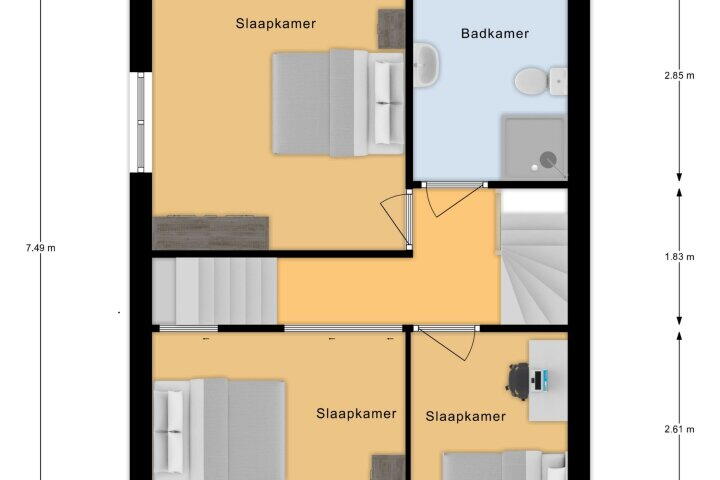 Plattegrond – Craveld 3, Linne
