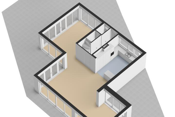 Plattegrond – Curacaostraat 1, Almere