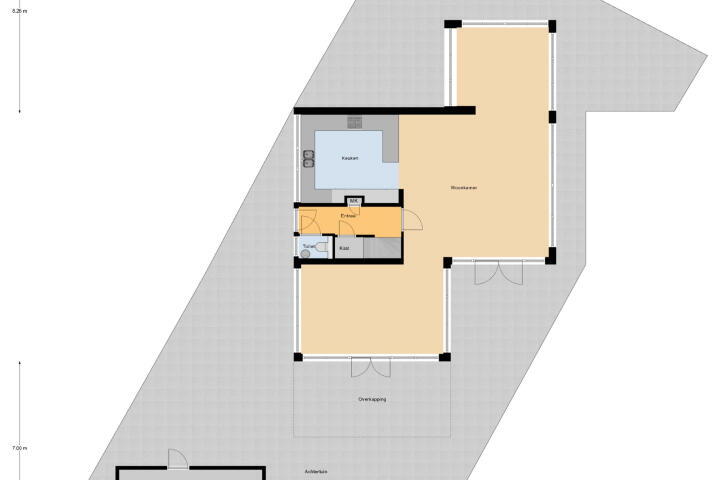 Plattegrond – Curacaostraat 1, Almere