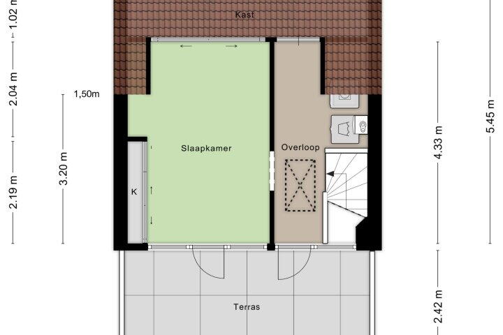 Plattegrond – C. van Eesterenplein 54, Almere