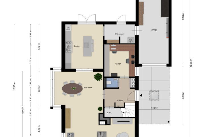 Plattegrond – Daasdonklaan 7, Roosendaal