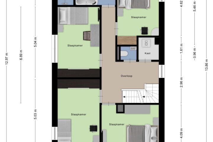 Plattegrond – Daasdonklaan 7, Roosendaal