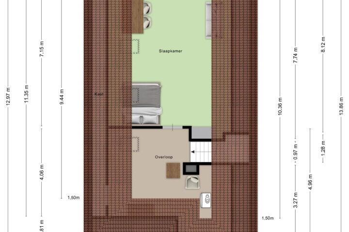 Plattegrond – Daasdonklaan 7, Roosendaal