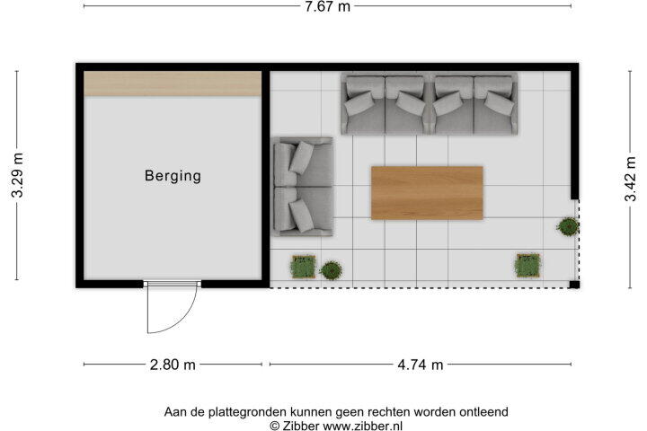 Plattegrond – Daasdonklaan 7, Roosendaal