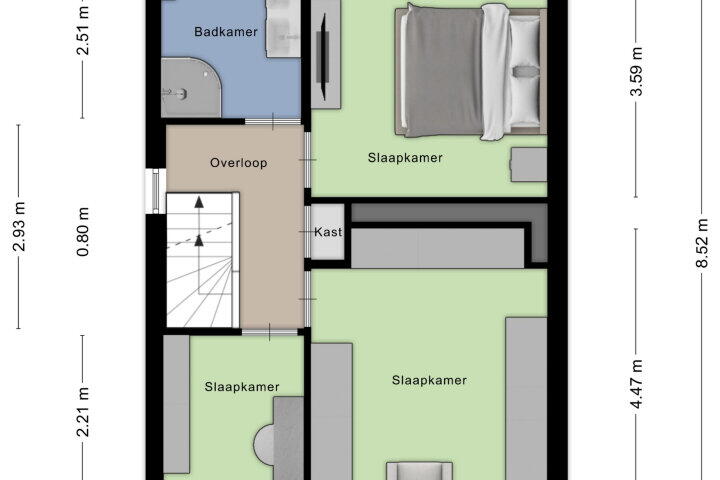 Plattegrond – Dahliastraat 1, Roosendaal