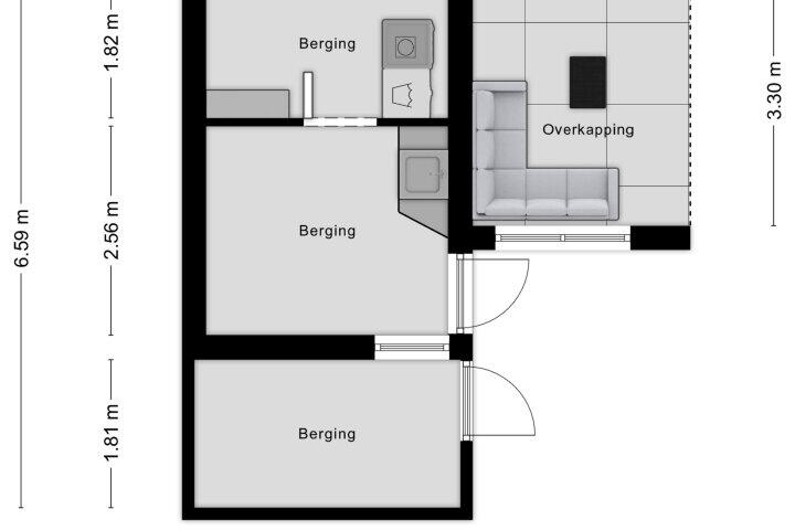 Plattegrond – Dahliastraat 1, Roosendaal
