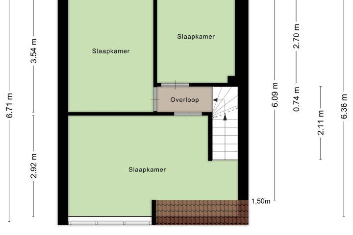 Plattegrond – Dahliastraat 130, Den Helder