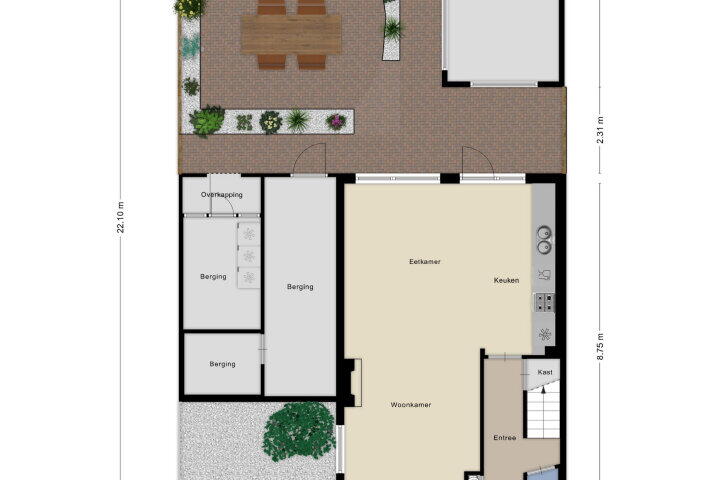 Plattegrond – Dahliastraat 14, Veghel