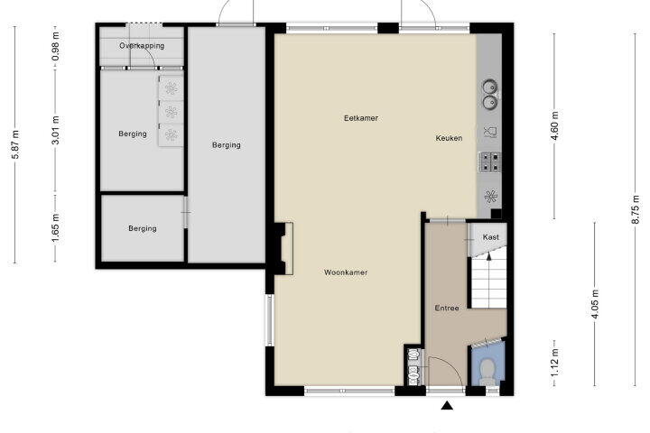 Plattegrond – Dahliastraat 14, Veghel