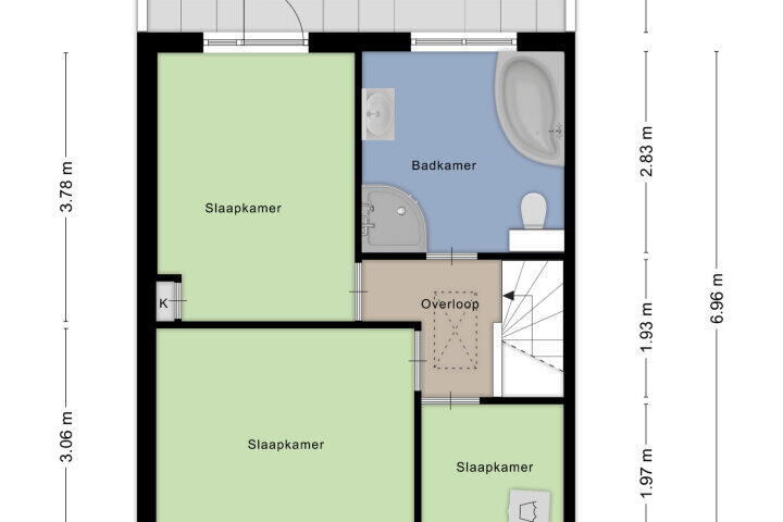 Plattegrond – Dahliastraat 14, Veghel