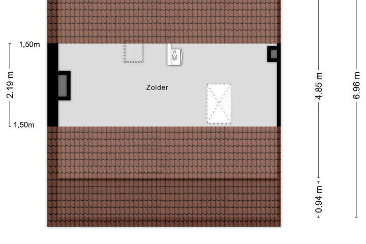 Plattegrond – Dahliastraat 14, Veghel