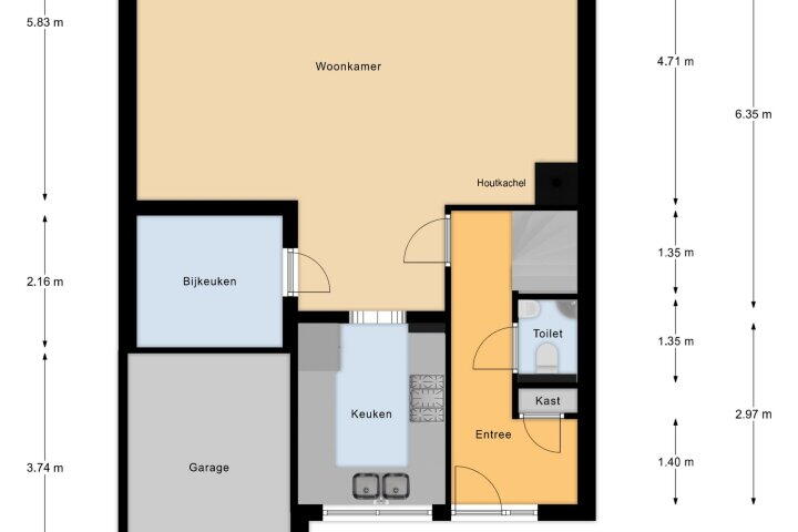 Plattegrond – Dalkruid 32, Zeewolde
