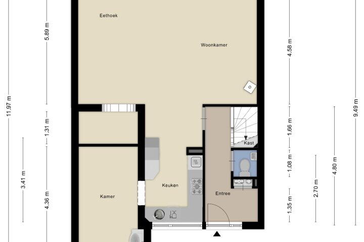 Plattegrond – Dalkruid 8, Zeewolde