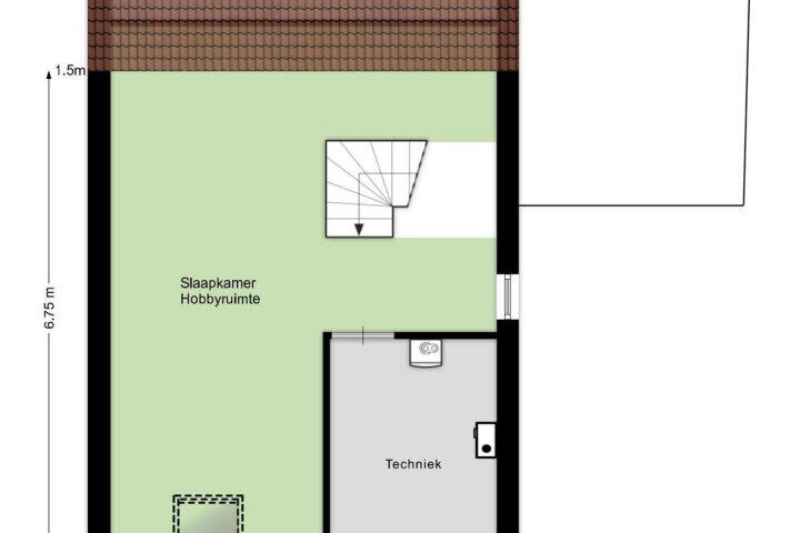 Plattegrond – Damhertstraat 14, Rucphen
