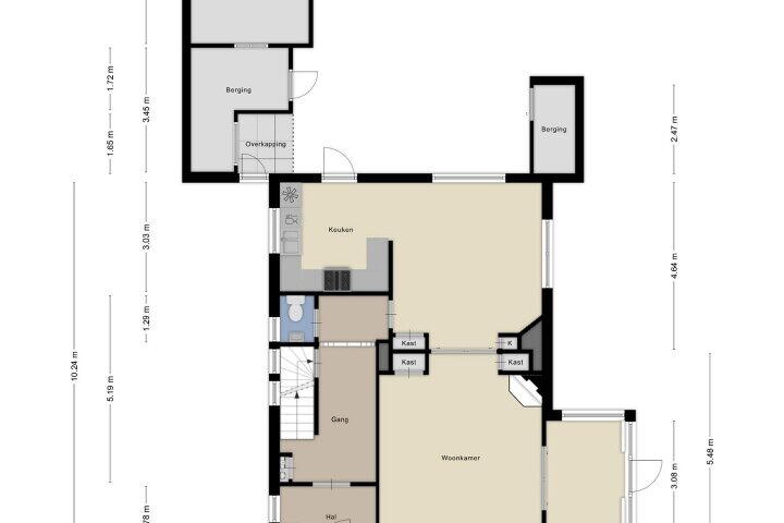 Plattegrond – Dammerweg 16, Nederhorst den Berg