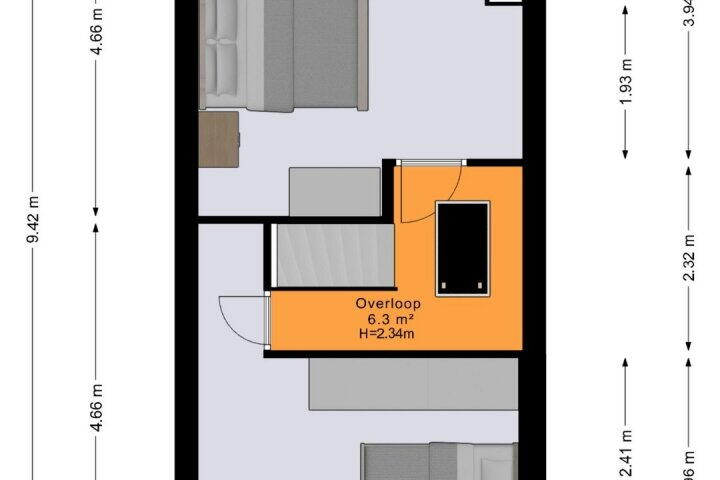 Plattegrond – Damsterdiep 200, Groningen