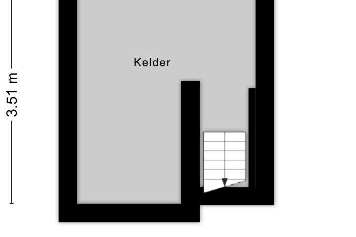 Plattegrond – Damstraat 25, Roosendaal