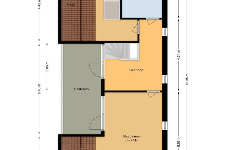 Plattegrond – Damveld 7, Almere