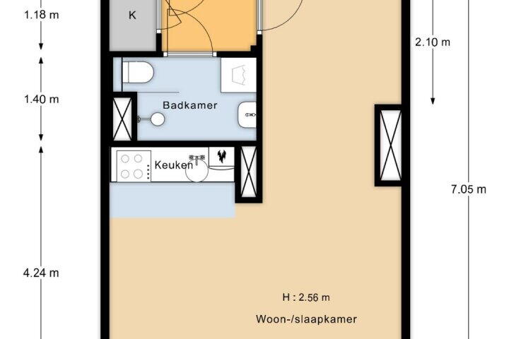Plattegrond – Daniël Defoelaan 131, Amsterdam