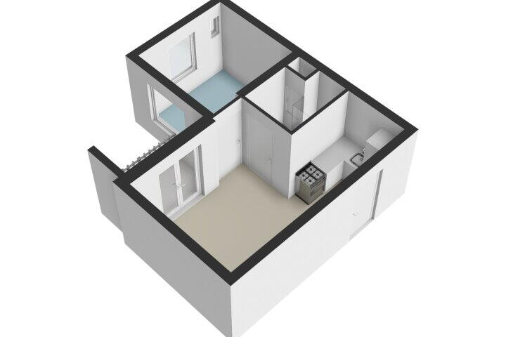 Plattegrond – Daniël Stalpertstraat 75 B, Amsterdam