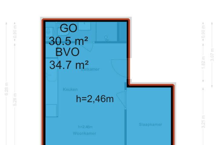 Plattegrond – Daniël Stalpertstraat 75 G, Amsterdam