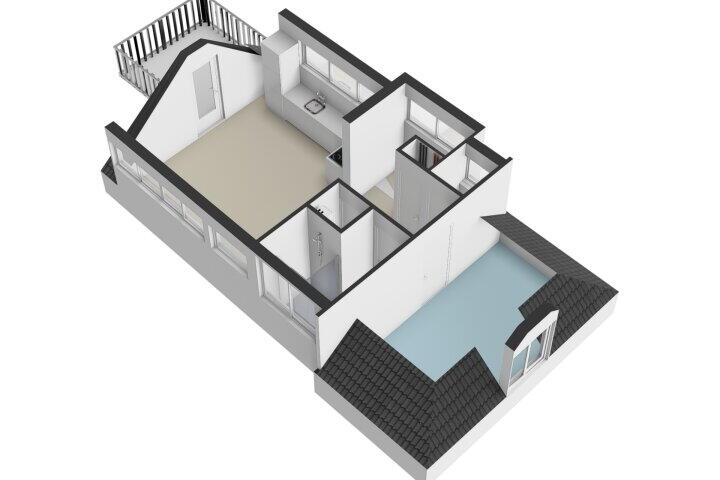 Plattegrond – Daniël Stalpertstraat 75 H, Amsterdam