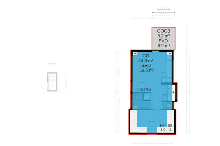 Plattegrond – Daniël Stalpertstraat 75 H, Amsterdam