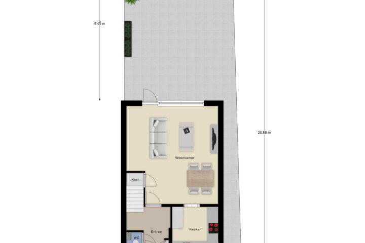 Plattegrond – Darwinstraat 18, Arnhem