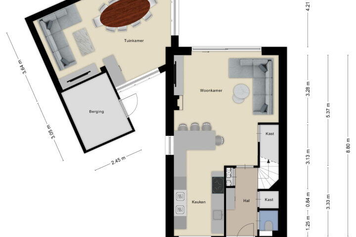 Plattegrond – Dassenstraat 35, Rucphen