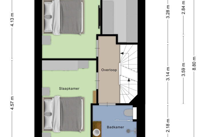 Plattegrond – Dassenstraat 35, Rucphen